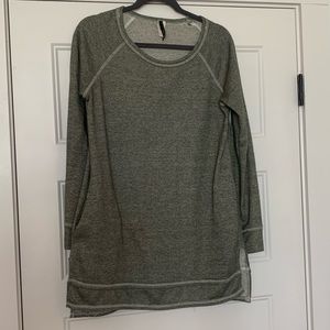 Army Green Sweatshirt Tunic